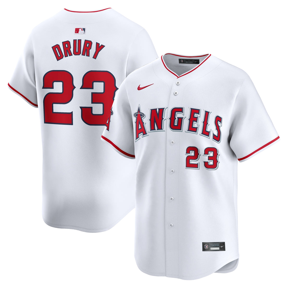 Brandon Drury Los Angeles Angels Nike Home Limited Player Jersey White