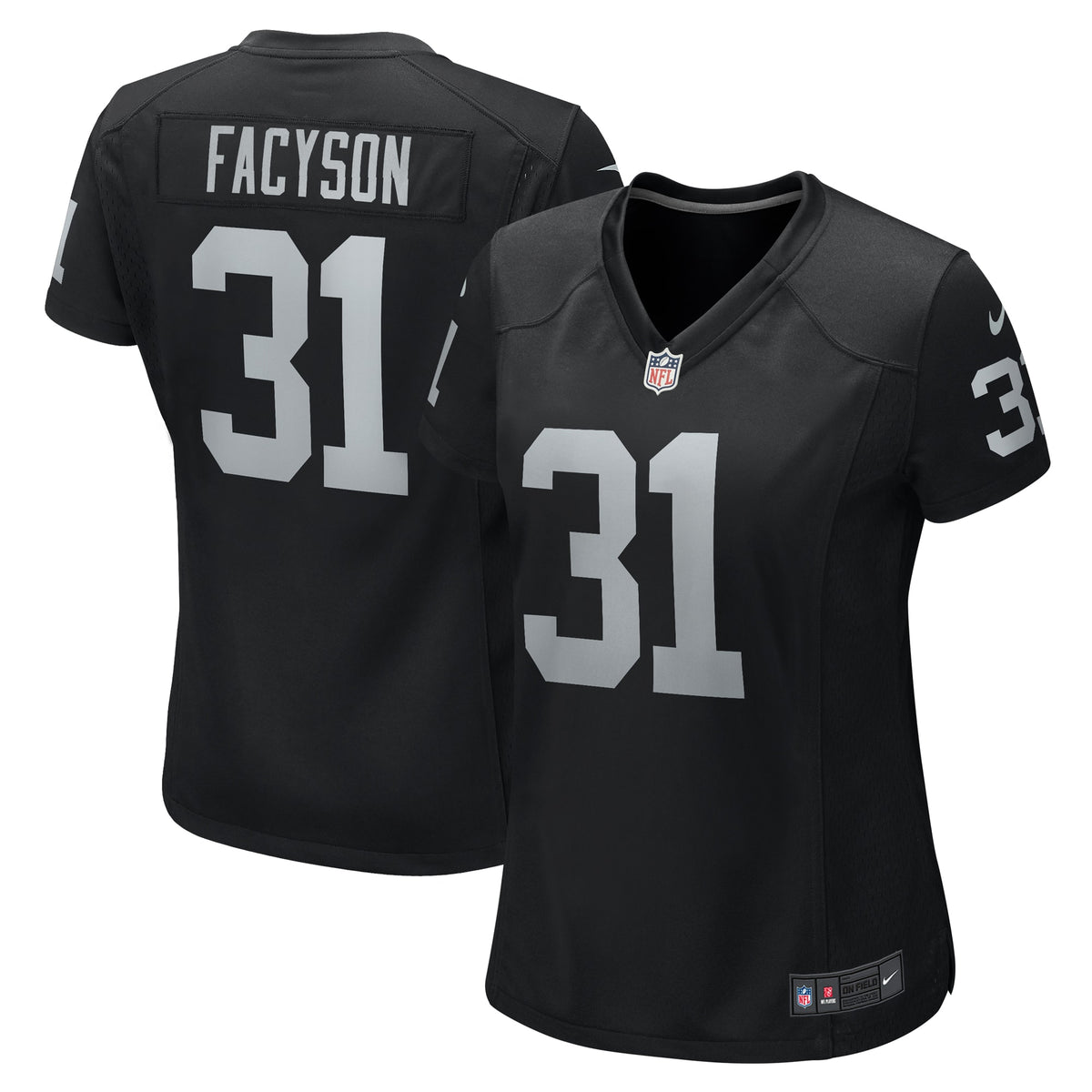 Brandon Facyson Las Vegas Raiders Nike Women's Team Game Jersey Black