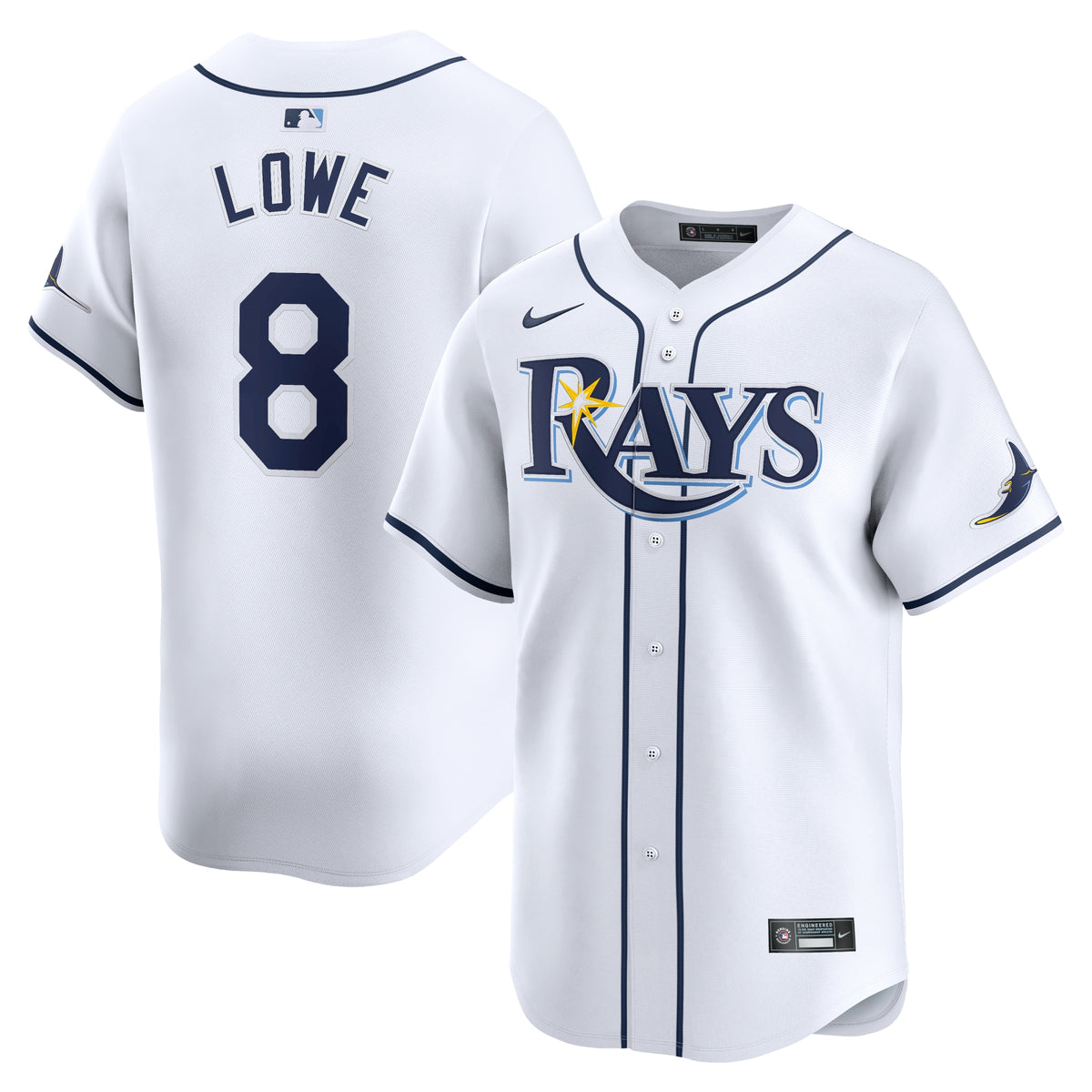 Brandon Lowe Tampa Bay Rays Nike Home Limited Player Jersey White