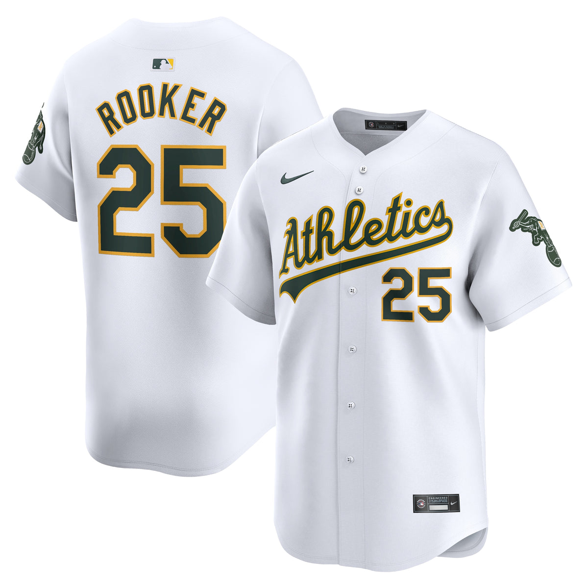 Brent Rooker Oakland Athletics Nike Home Limited Player Jersey White