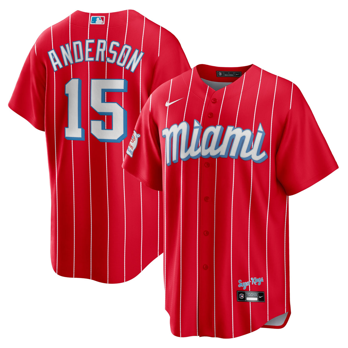 Brian Anderson Miami Marlins Nike City Connect Replica Player Jersey Red