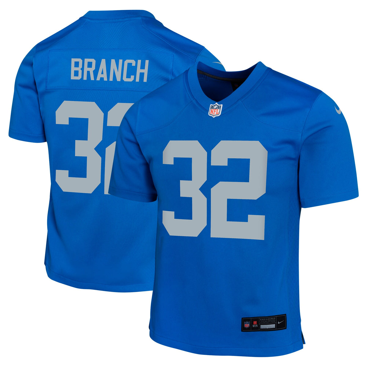 Brian Branch Detroit Lions Nike Youth Alternate Game Jersey Blue