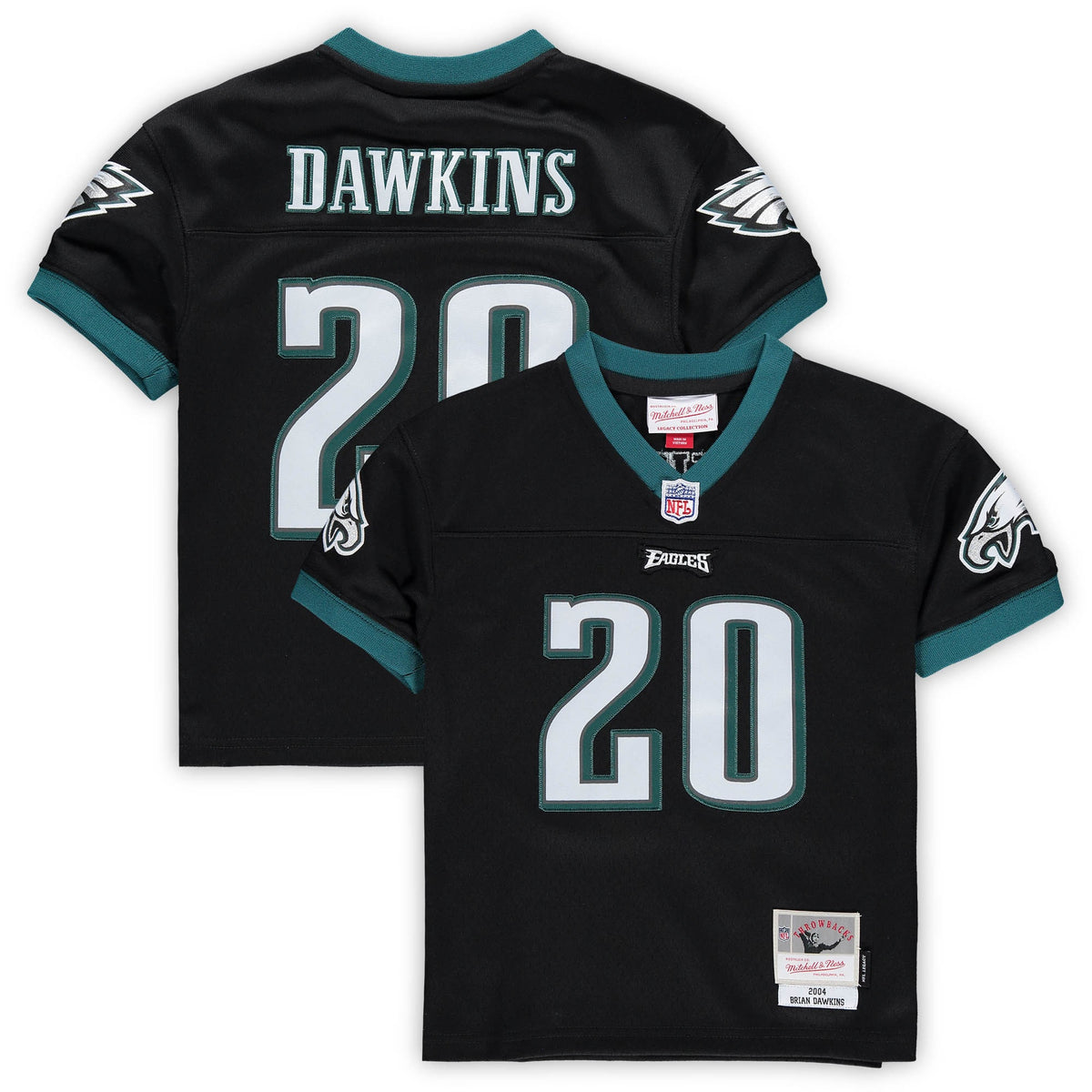 Brian Dawkins Philadelphia Eagles Mitchell Ness Preschool Retired Legacy Jersey Black