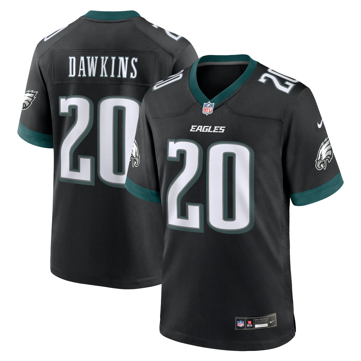 Brian Dawkins Philadelphia Eagles Nike Alternate Game Jersey Black