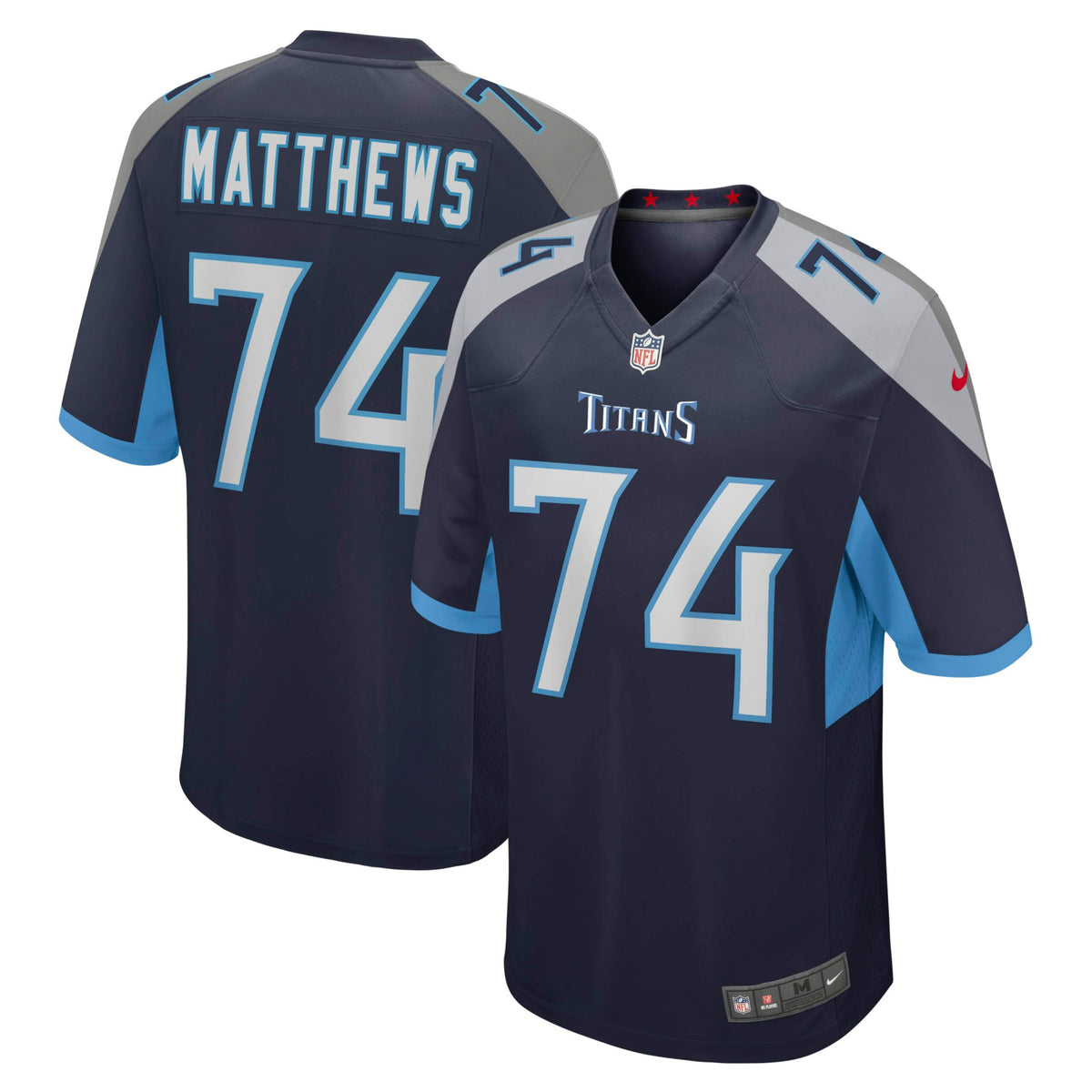 Bruce Matthews Tennessee Titans Nike Retired Player Jersey Navy