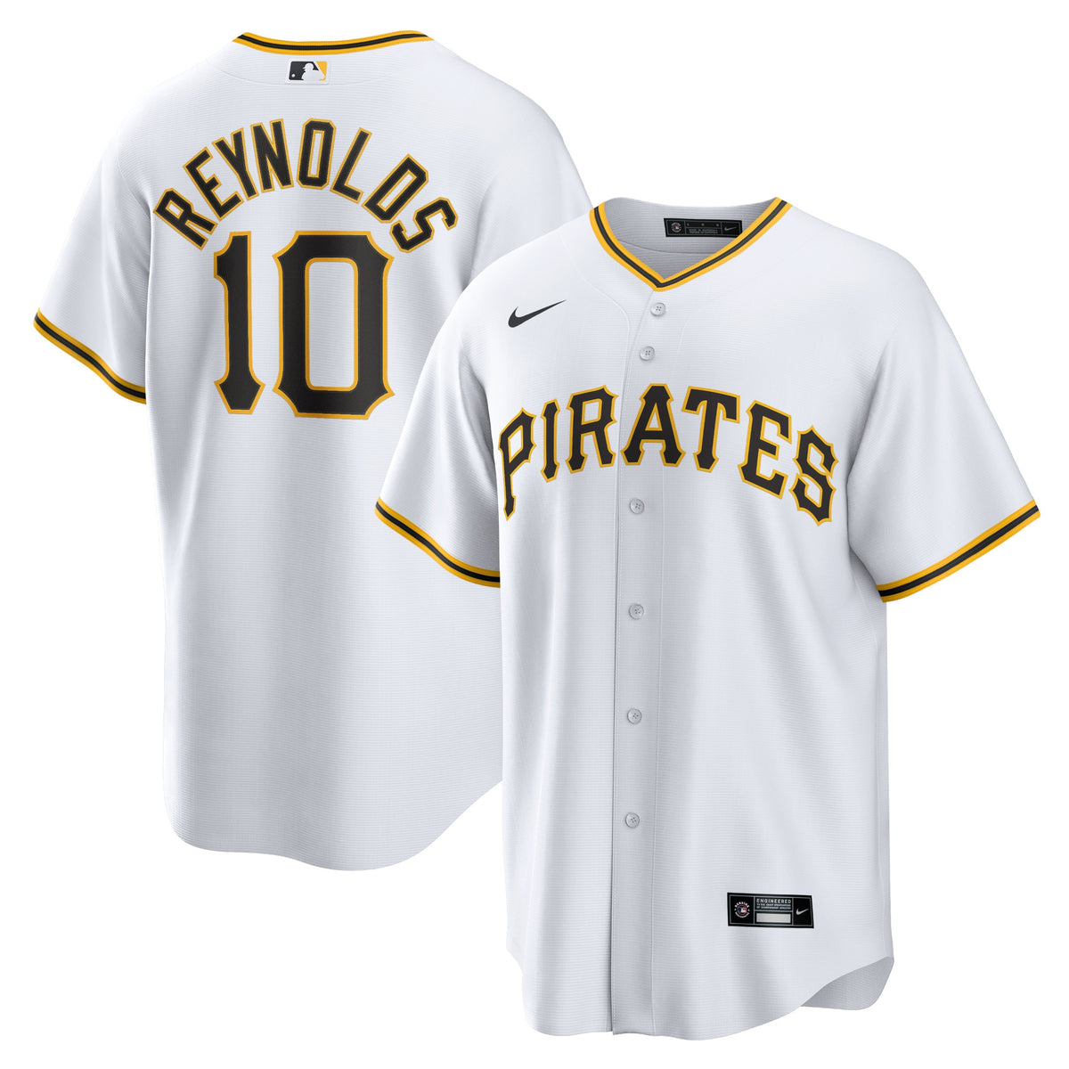 Bryan Reynolds Pittsburgh Pirates Nike Replica Player Jersey White