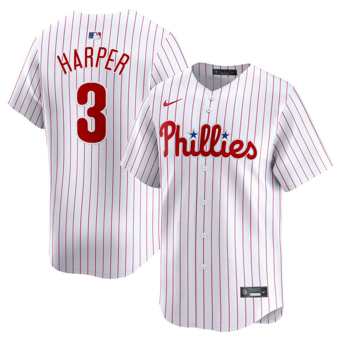 Bryce Harper Philadelphia Phillies Nike Home Limited Player Jersey White
