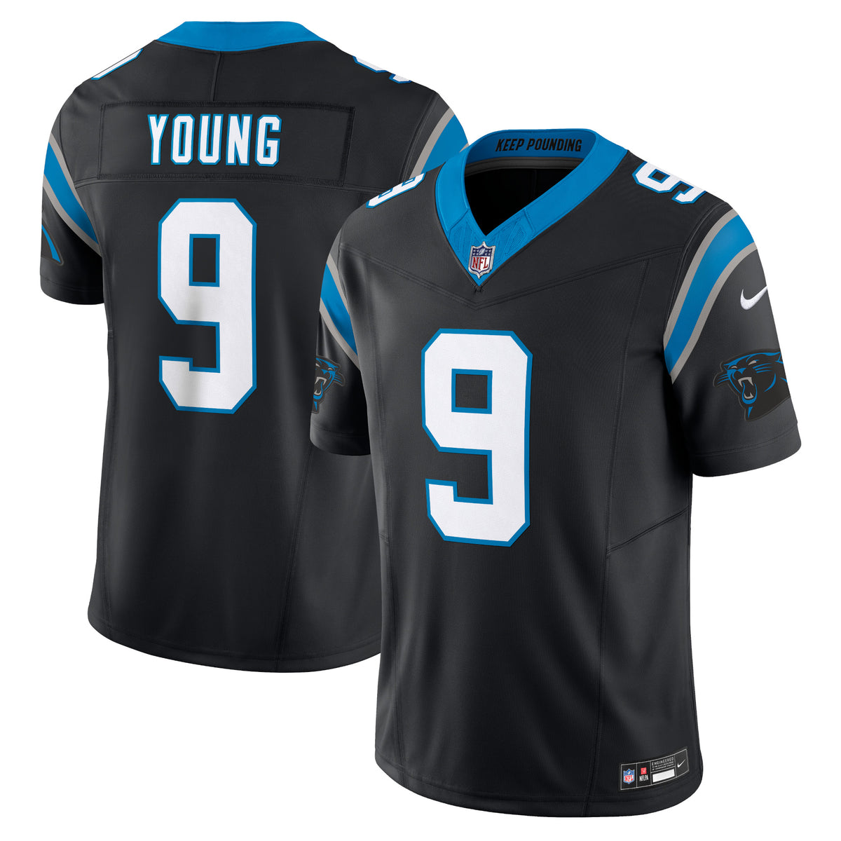 Bryce Young Carolina Panthers Nike Vapor F.U.S.E. Limited Jersey Black