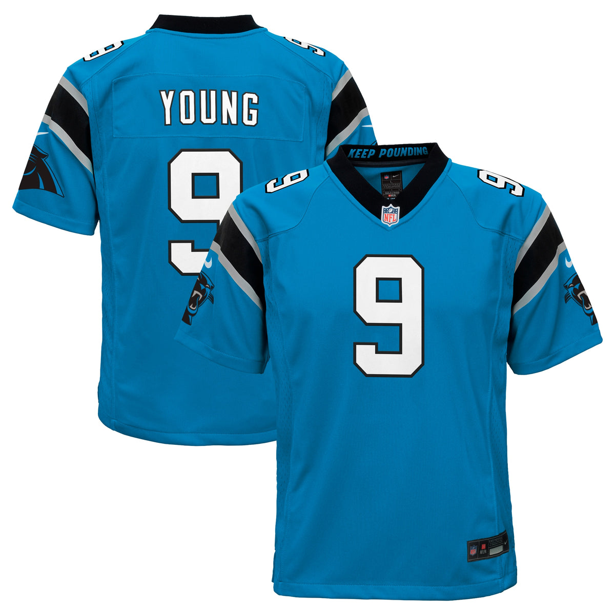 Bryce Young Carolina Panthers Nike Youth Game Jersey Blue
