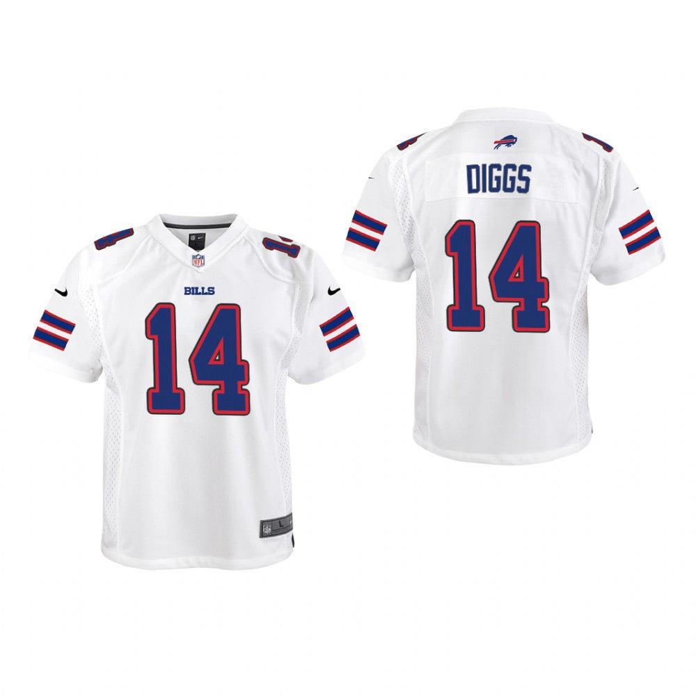 Buffalo Bills Stefon Diggs White Jersey Game Youth