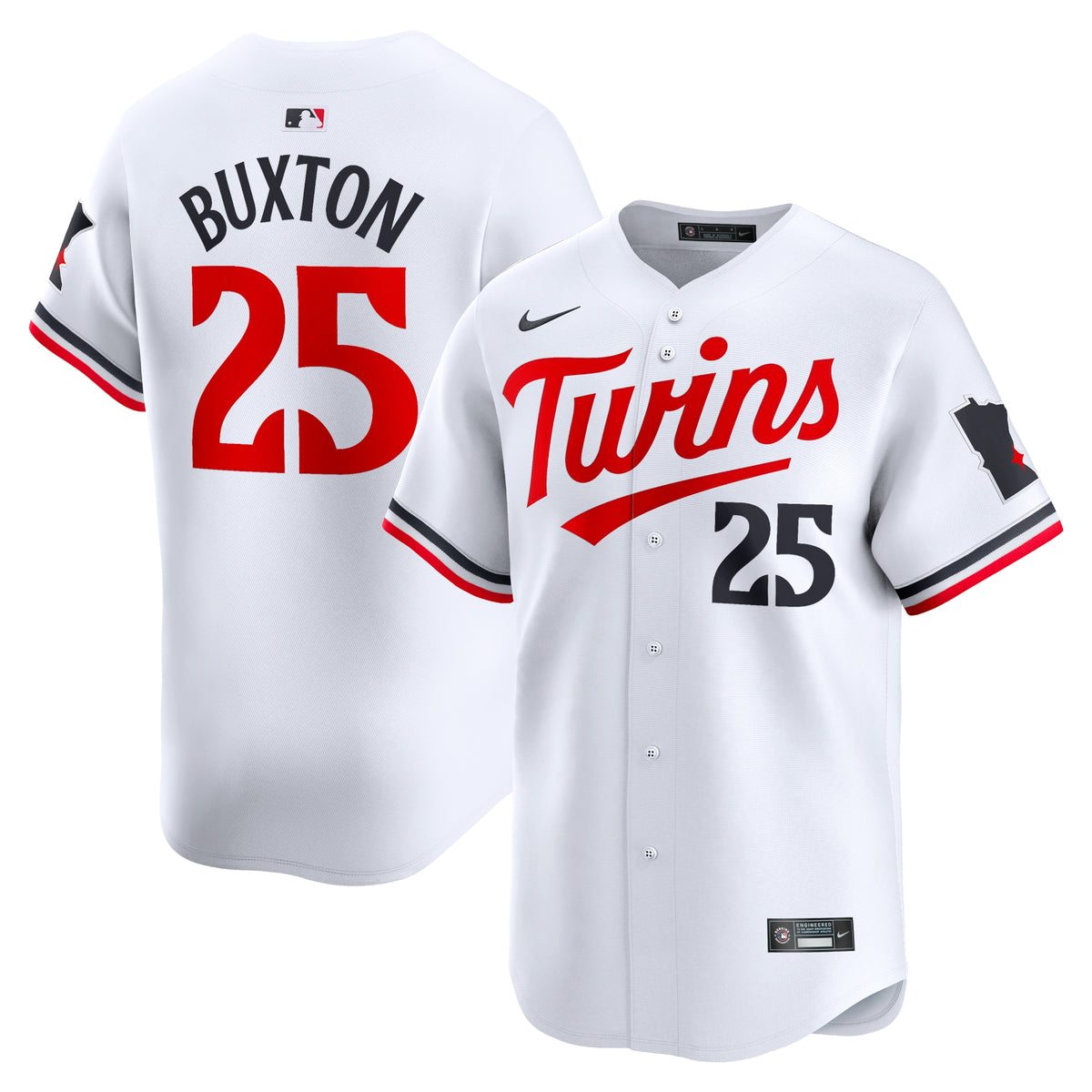 Byron Buxton Minnesota Twins Nike Home Limited Player Jersey White