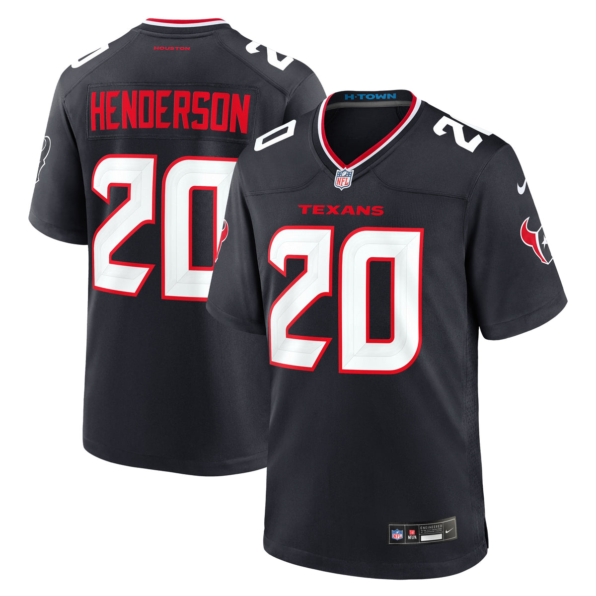 C.J. Henderson Houston Texans Nike Team Game Jersey Navy