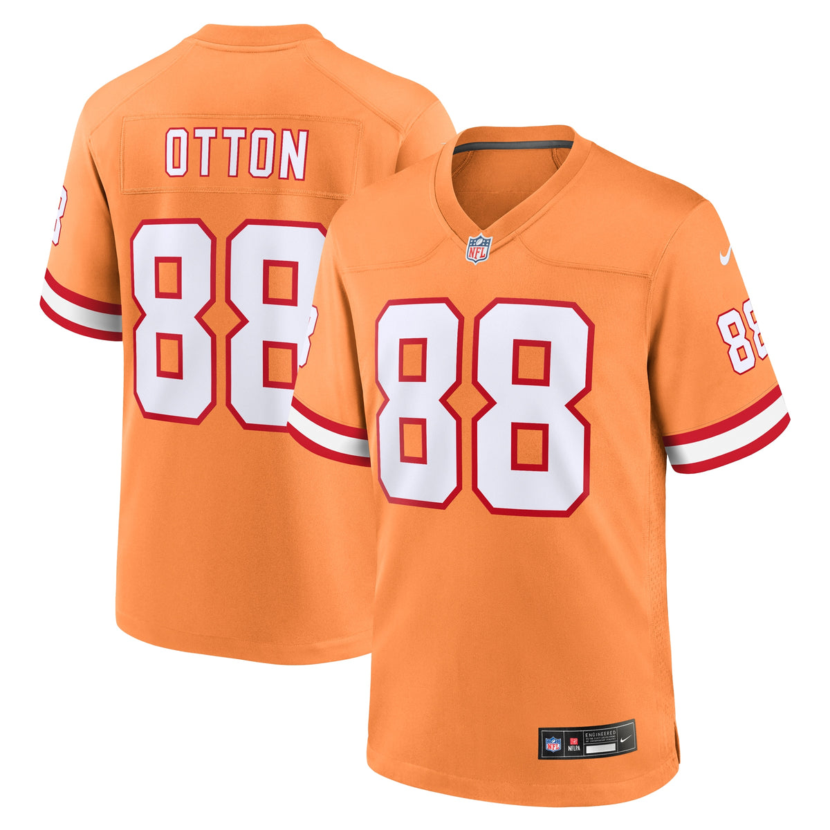 Cade Otton Tampa Bay Buccaneers Nike Throwback Game Jersey Orange