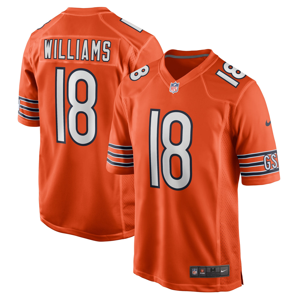 Caleb Williams Chicago Bears Nike Alternate 2024 NFL Draft First Round Pick Player Game Jersey Orange