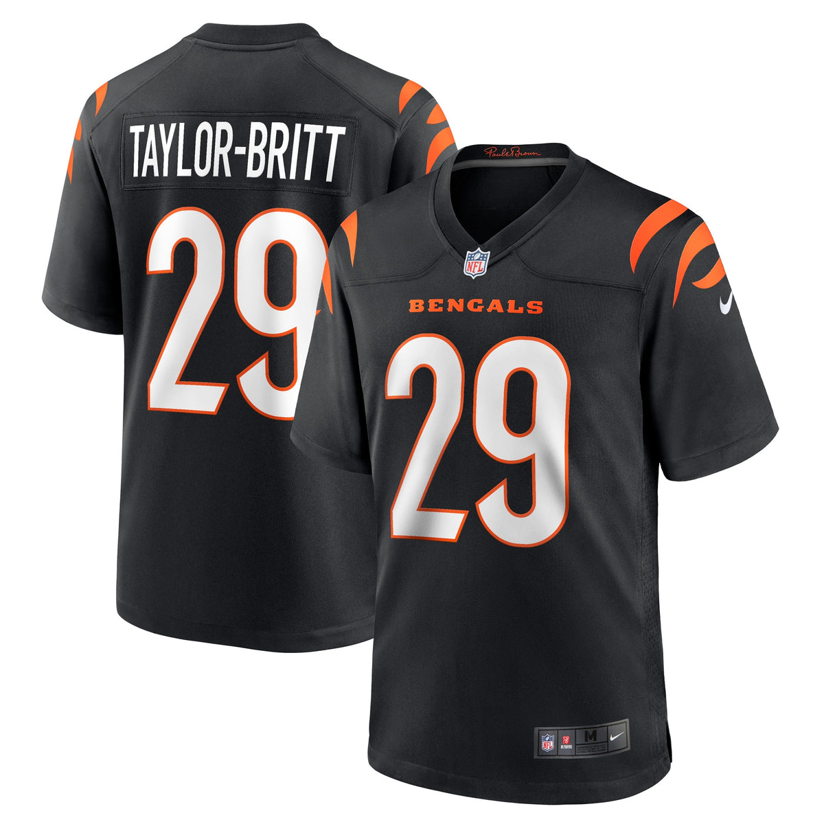 Cam Taylor-Britt Cincinnati Bengals Nike Game Player Jersey Black