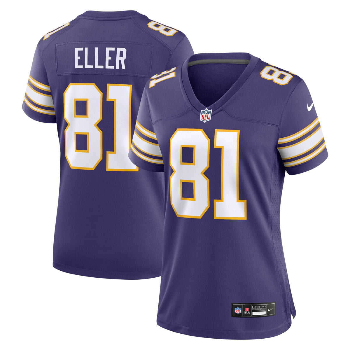 Carl Eller Minnesota Vikings Nike Women's Classic Retired Player Jersey Purple
