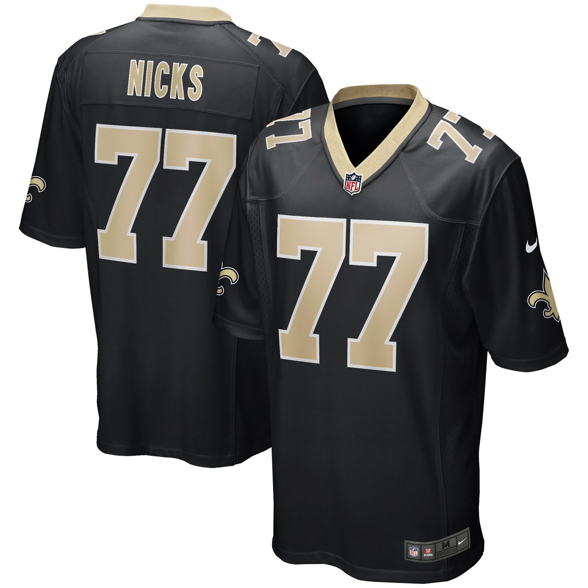 Carl Nicks New Orleans Saints Nike Game Retired Player Jersey Black