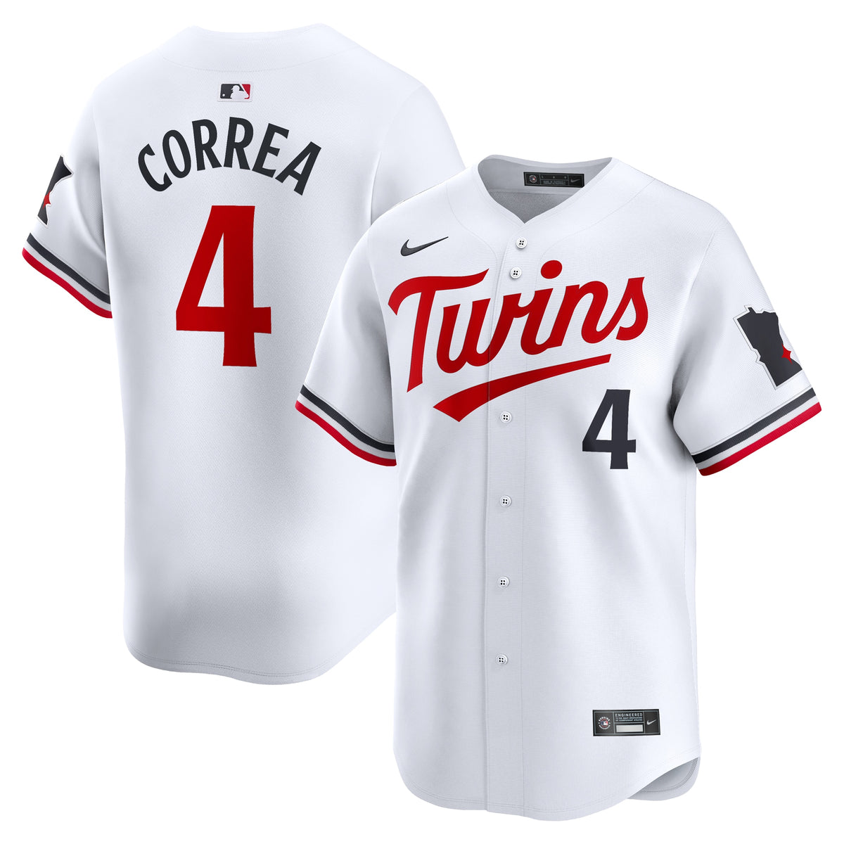 Carlos Correa Minnesota Twins Nike Home Limited Player Jersey White
