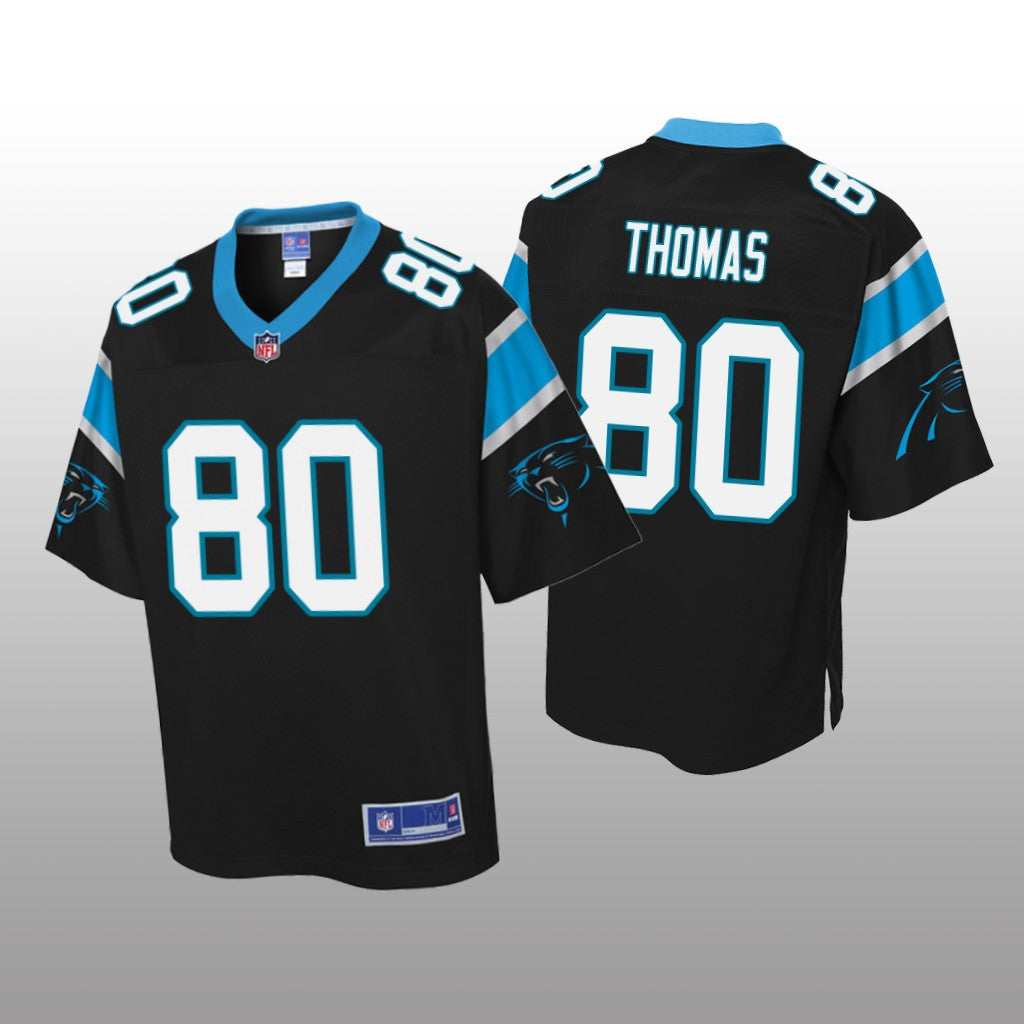 Carolina Panthers #80 Black Ian Thomas Pro Line Jersey Youth