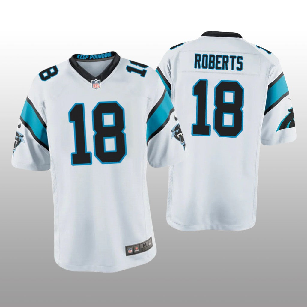 Carolina Panthers Andre Roberts White Jersey Game Youth