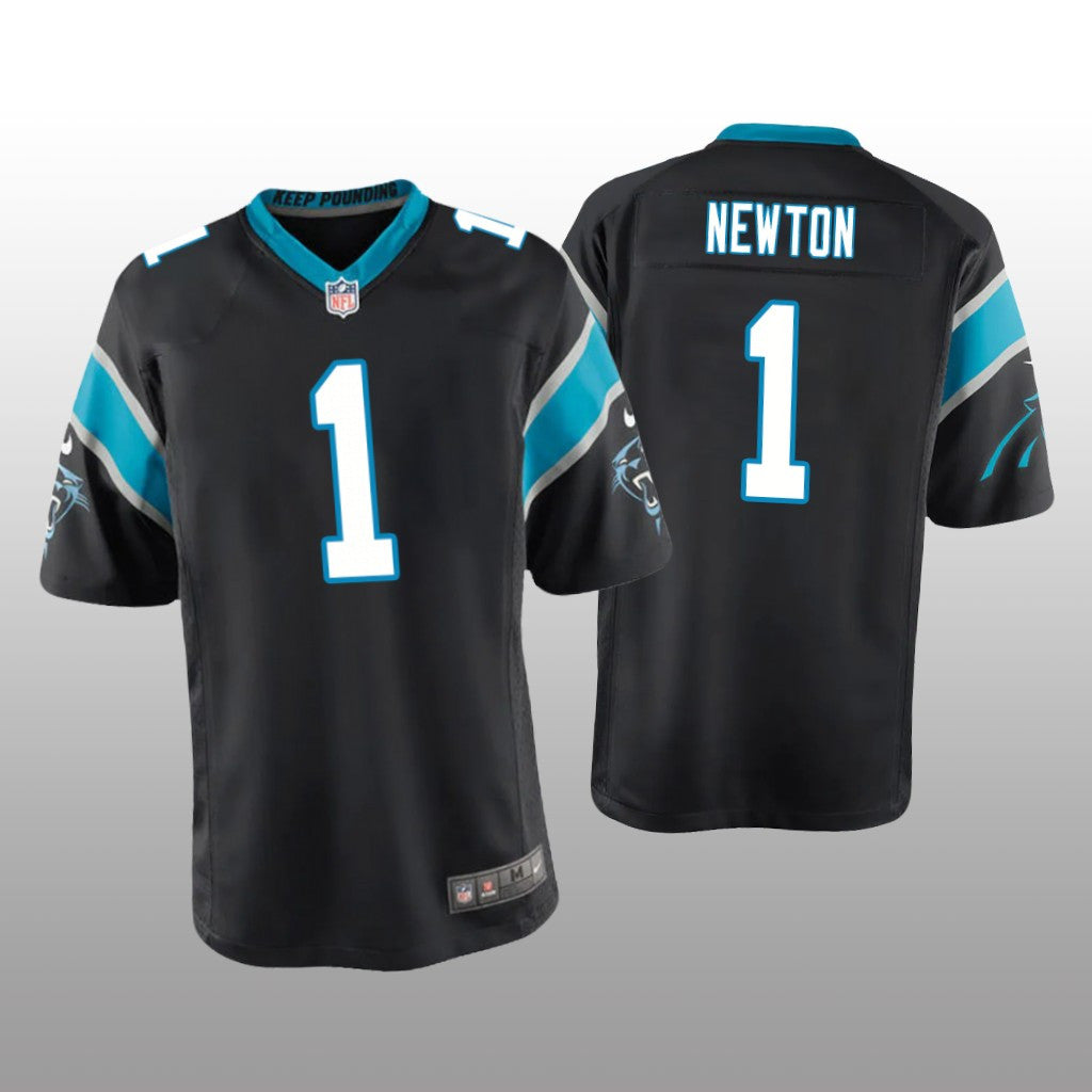Carolina Panthers Cam Newton Black Jersey Game Youth