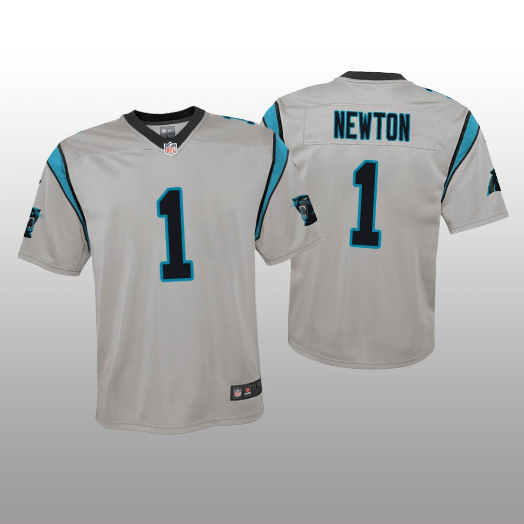 Carolina Panthers Cam Newton Silver Jersey Inverted Game Youth