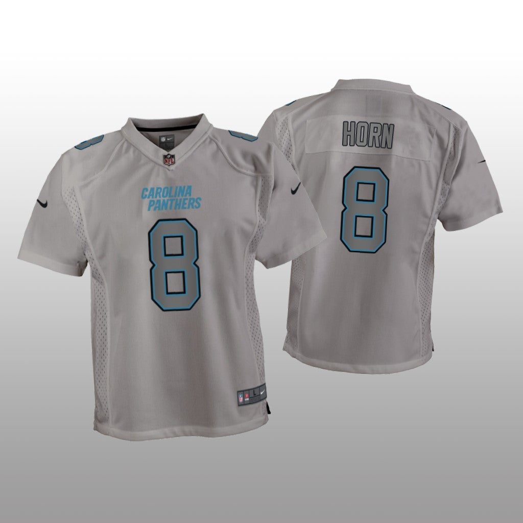 Carolina Panthers Jaycee Horn Gray Jersey Atmosphere Fashion Game Youth