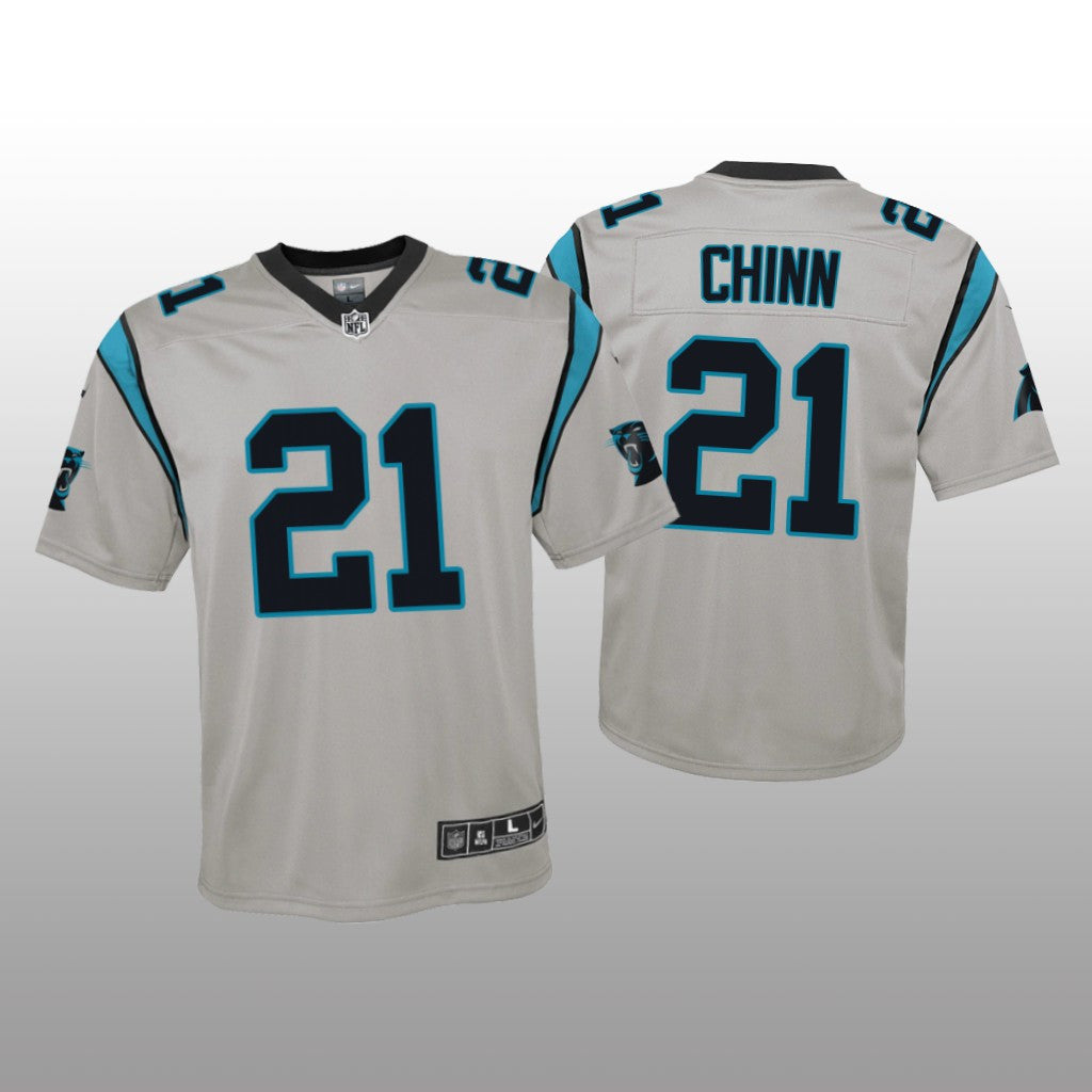 Carolina Panthers Jeremy Chinn Silver Jersey Inverted Game Youth