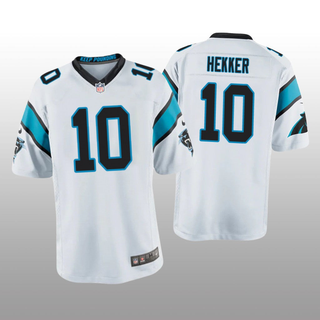 Carolina Panthers Johnny Hekker White Jersey Game Youth