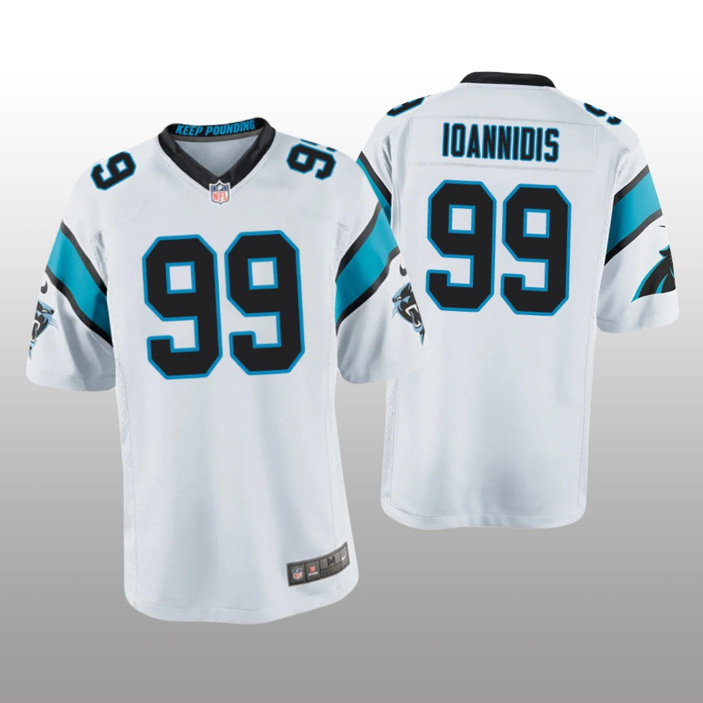 Carolina Panthers Matt Ioannidis White Jersey Game Youth
