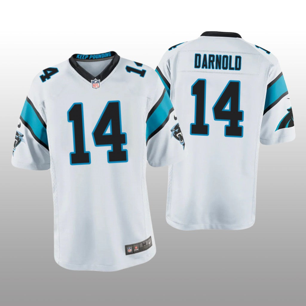Carolina Panthers Sam Darnold White Jersey Game Youth