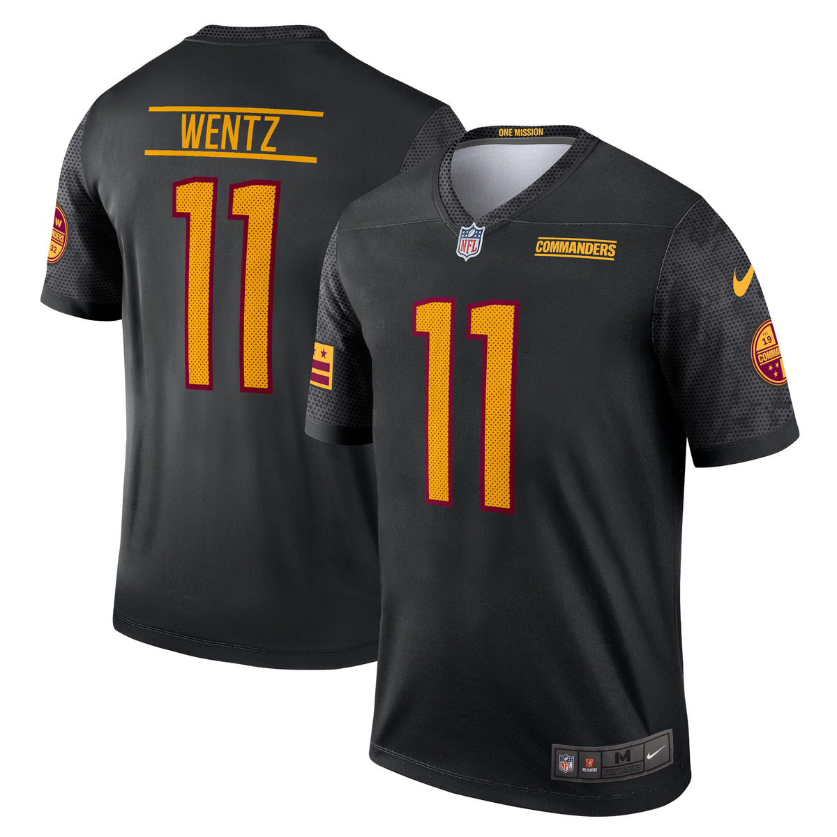 Carson Wentz Washington Commanders Nike Alternate Legend Jersey Black