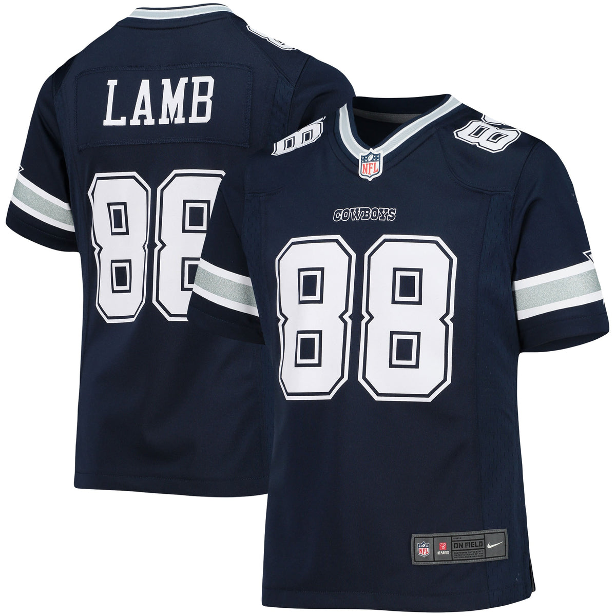 CeeDee Lamb Dallas Cowboys Nike Girls Youth Game Jersey Navy