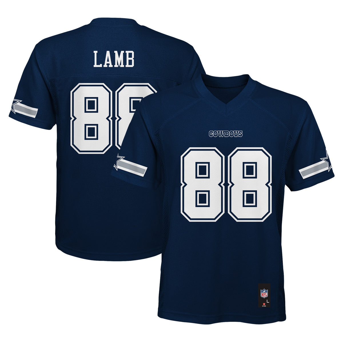 CeeDee Lamb Dallas Cowboys Youth Replica Player Jersey Navy
