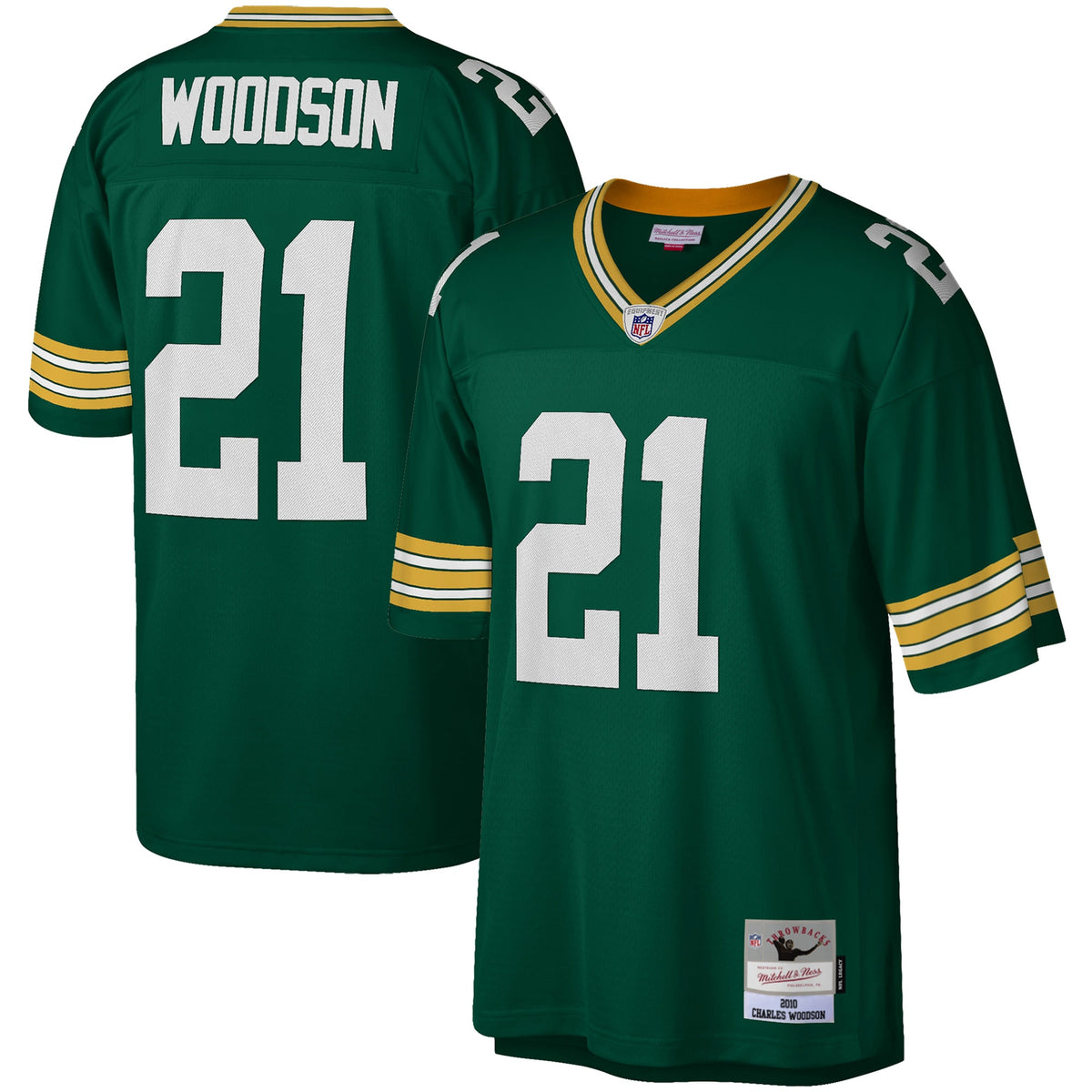 Charles Woodson Green Bay Packers Mitchell Ness Legacy Replica Jersey Green