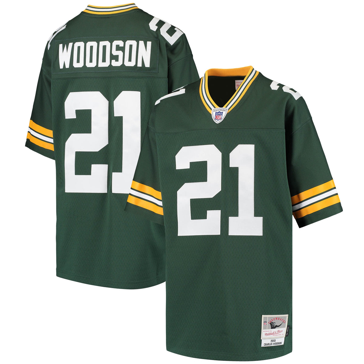 Charles Woodson Green Bay Packers Mitchell Ness Youth Retired Player Legacy Jersey Green