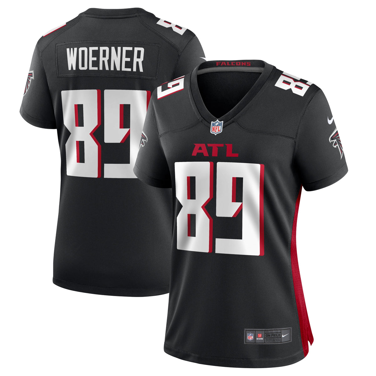Charlie Woerner Atlanta Falcons Nike Women's Game Jersey Black
