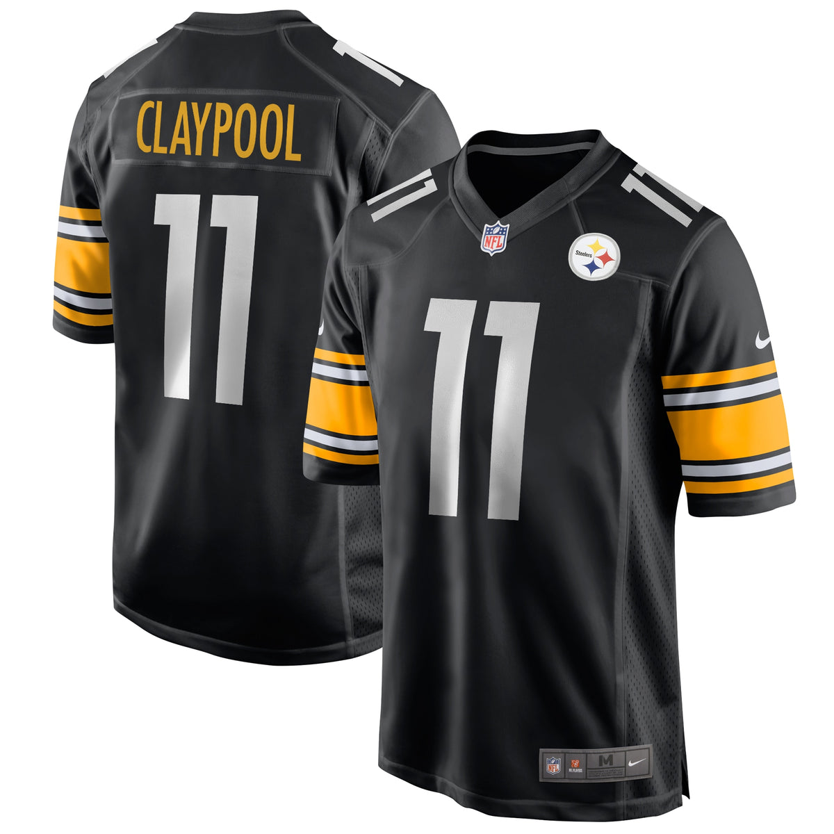 Chase Claypool Pittsburgh Steelers Nike Game Jersey Black