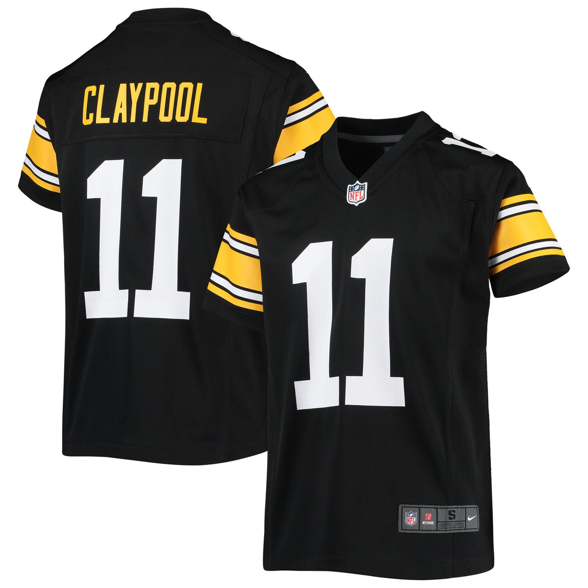 Chase Claypool Pittsburgh Steelers Nike Youth Alternate Game Jersey Black