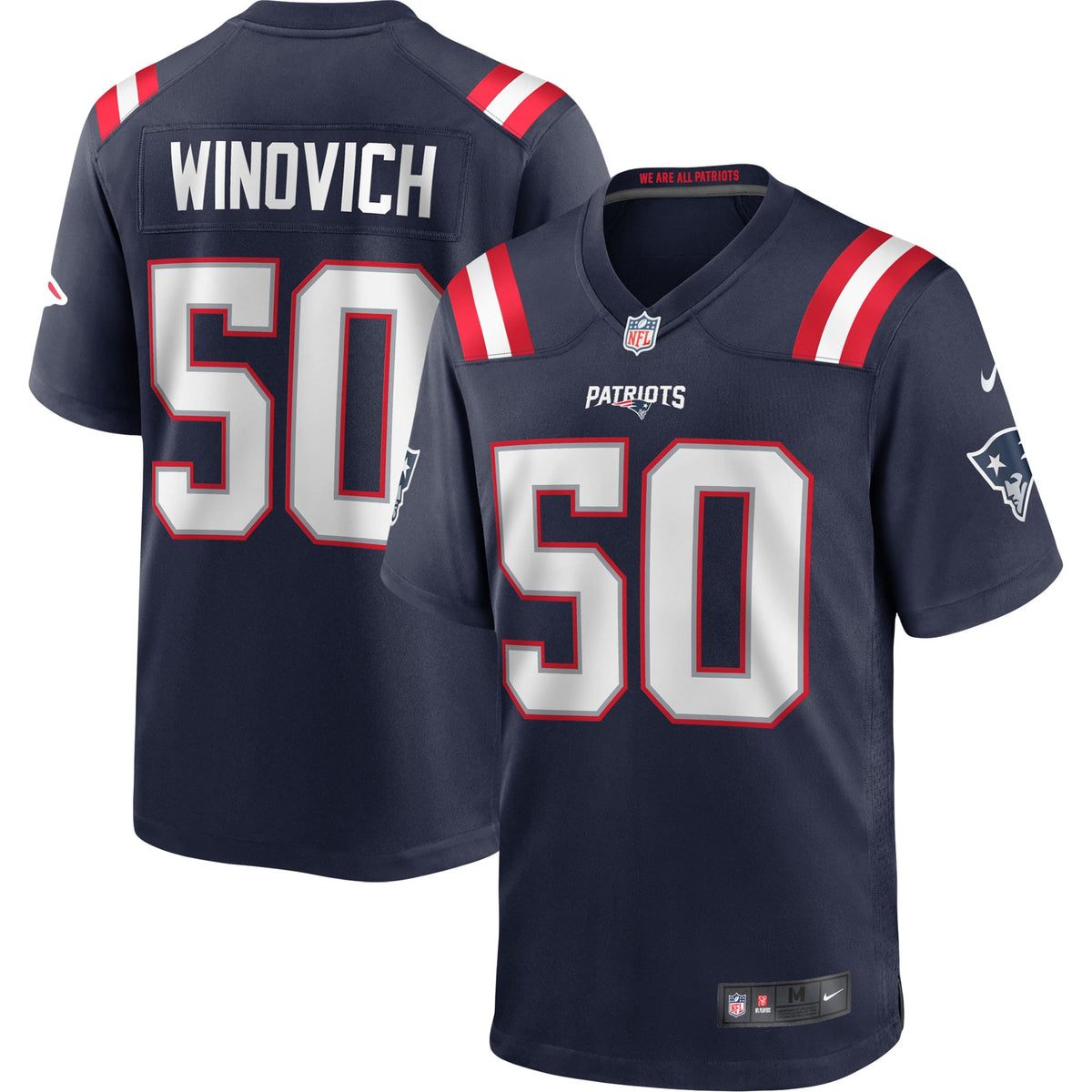 Chase Winovich New England Patriots Nike Game Player Jersey Navy