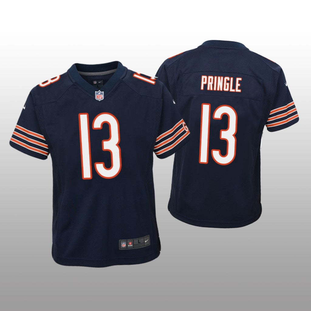 Chicago Bears Byron Pringle Navy Jersey Game Youth