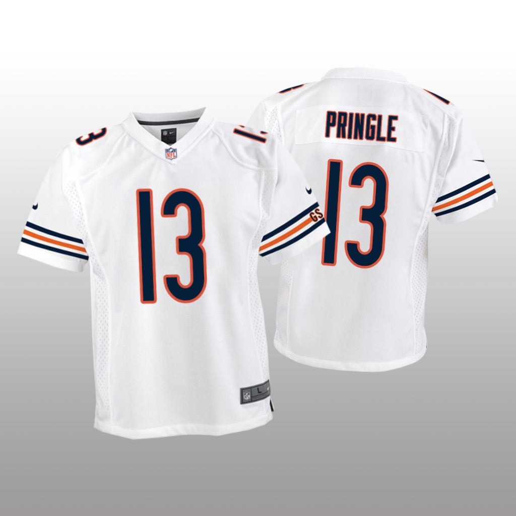 Chicago Bears Byron Pringle White Jersey Game Youth