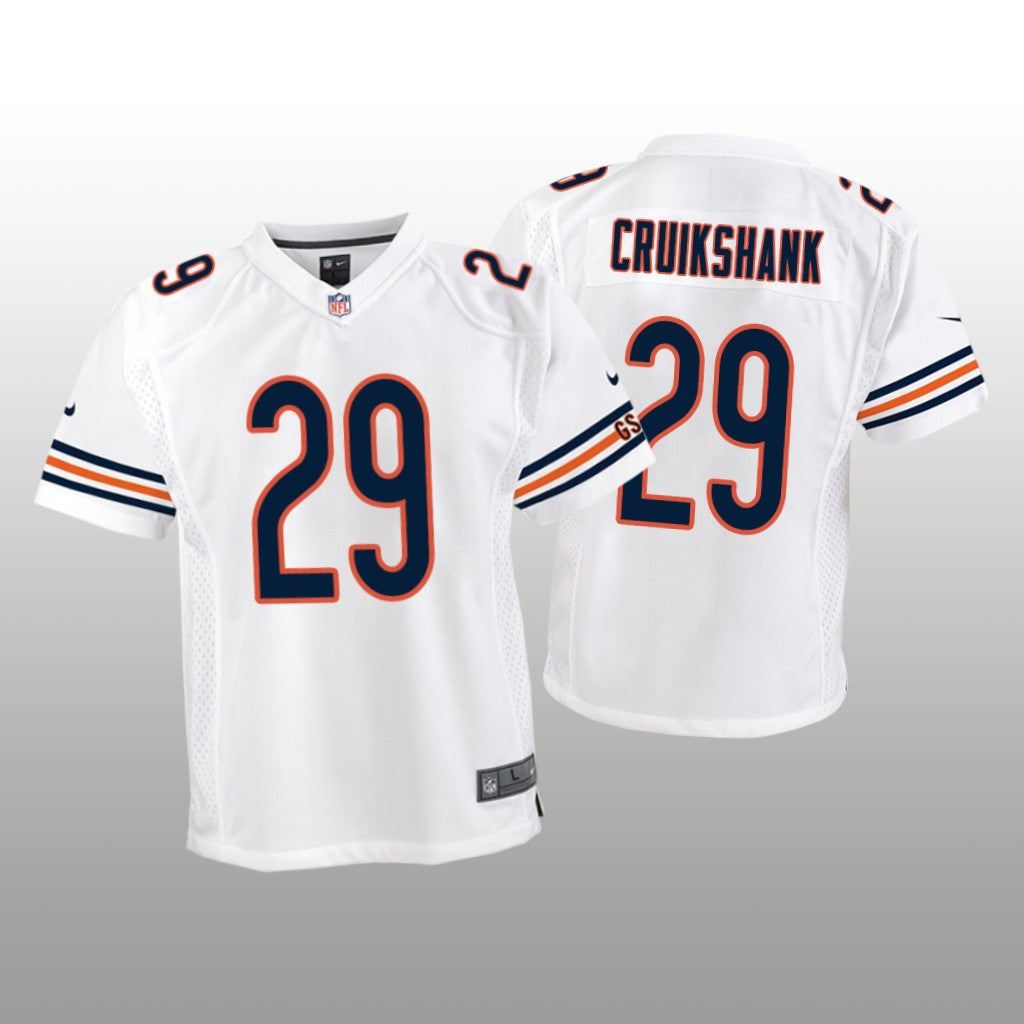 Chicago Bears Dane Cruikshank White Jersey Game Youth