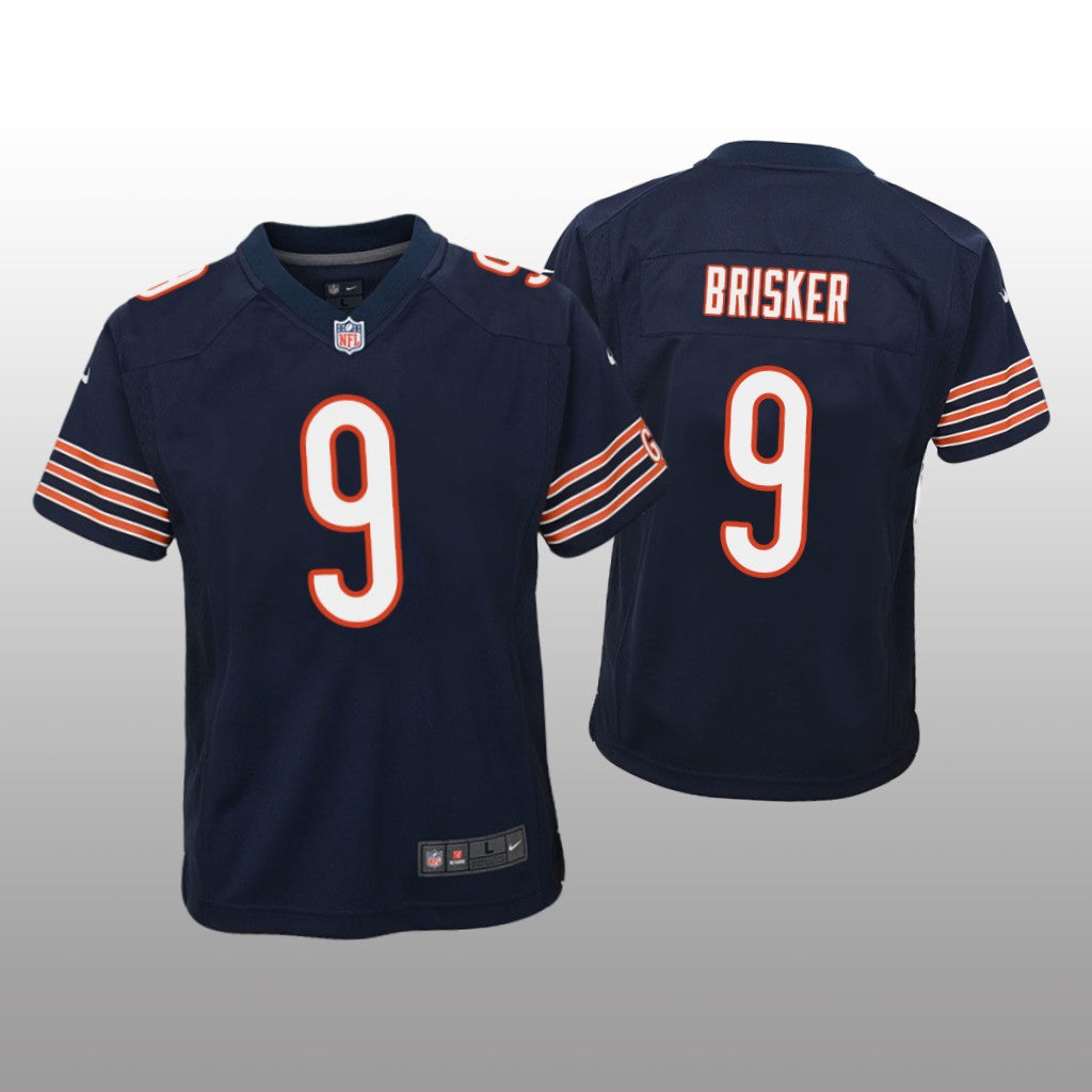 Chicago Bears Jaquan Brisker Navy Jersey Game Youth