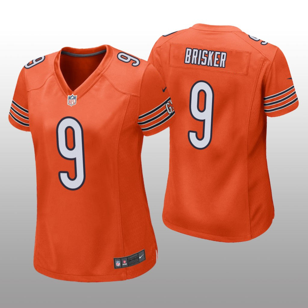 Chicago Bears Jaquan Brisker Orange Jersey Game Women's