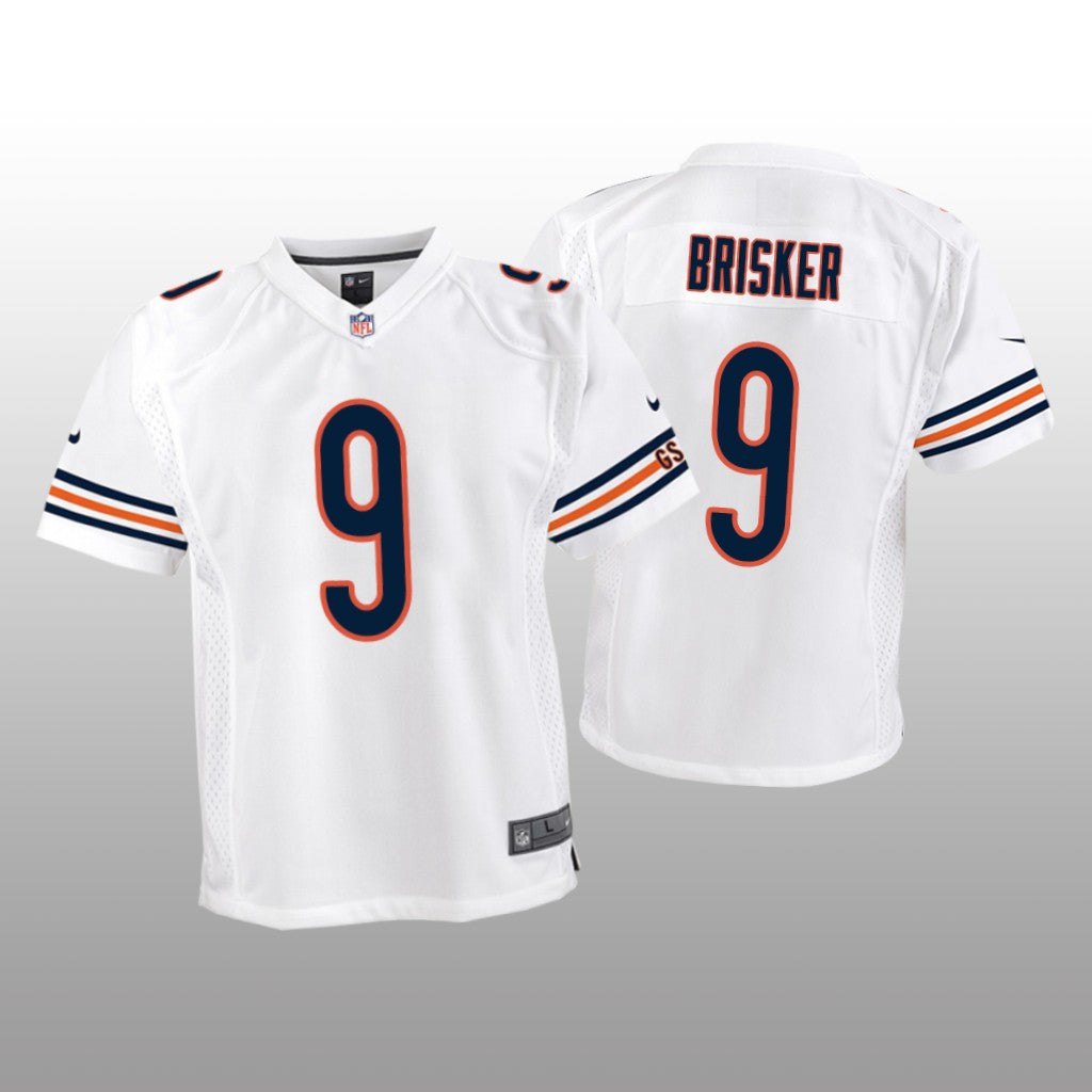 Chicago Bears Jaquan Brisker White Jersey Game Youth
