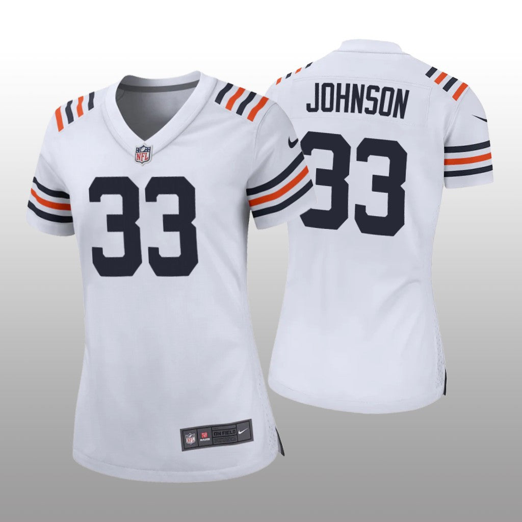 Chicago Bears Jaylon Johnson White Jersey Game Women's