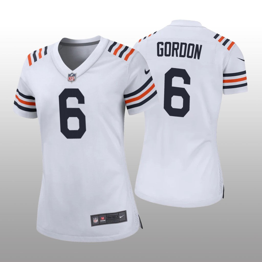 Chicago Bears Kyler Gordon White Jersey Game Women's