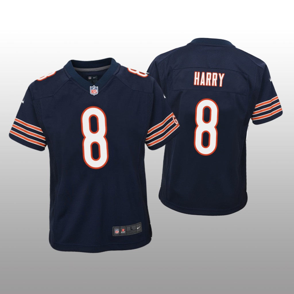 Chicago Bears N&'Keal Harry Navy Jersey Game Youth