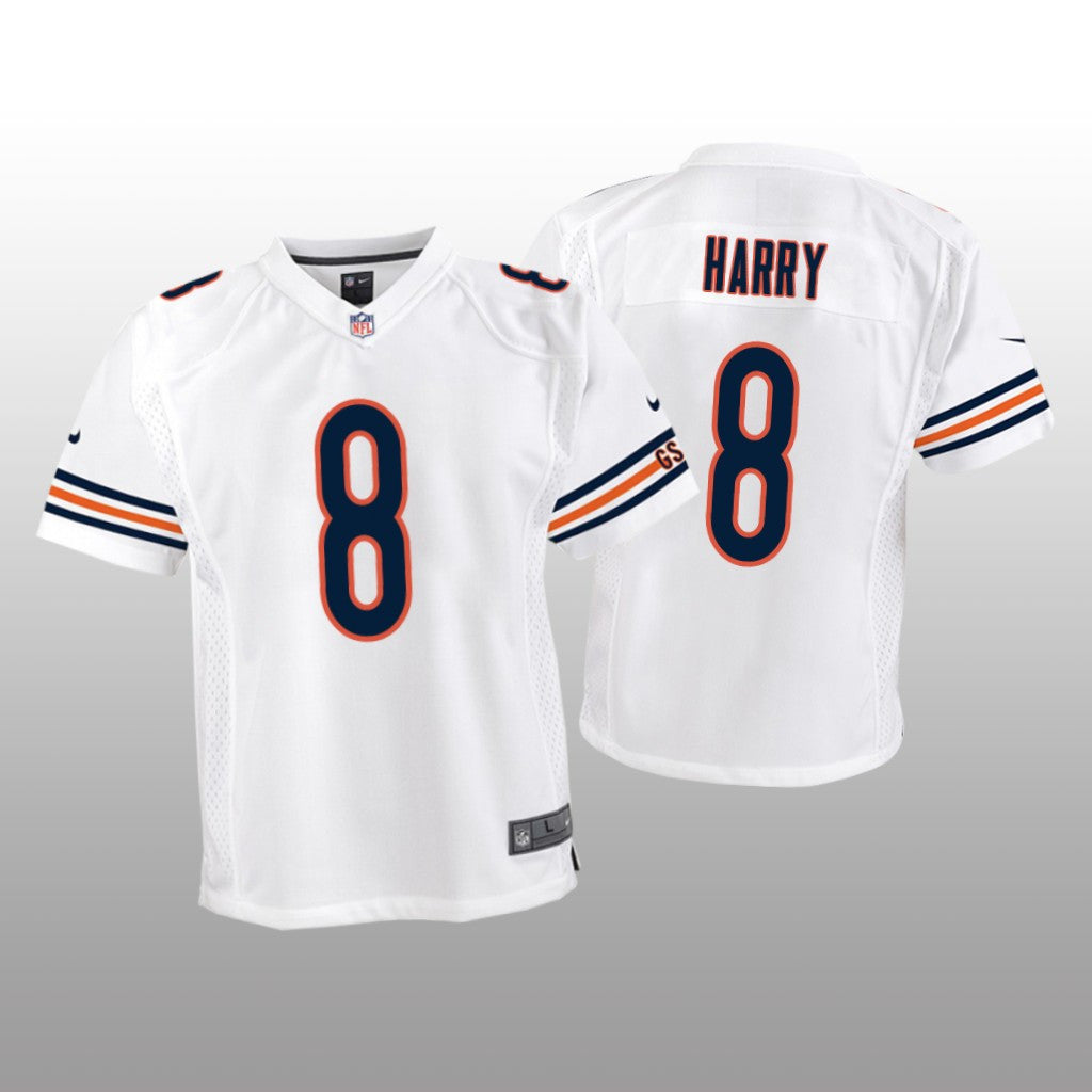 Chicago Bears N&'Keal Harry White Jersey Game Youth